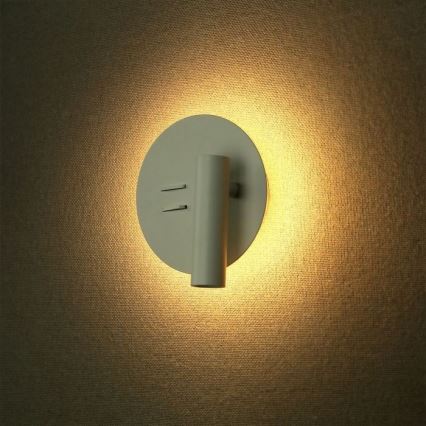 Iluminação de parede LED LED/3W/230V + LED/6W/230V 3000K branco