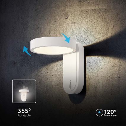 Iluminação de parede LED LED/5W/230V 3000K/4000K branco