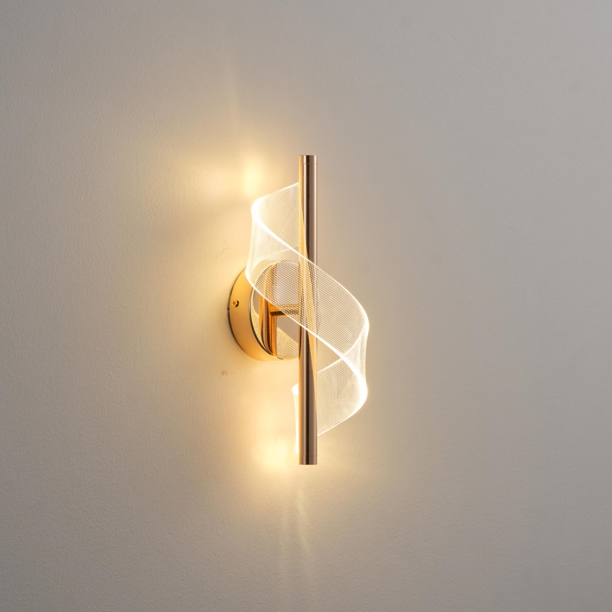 Iluminação de parede LED LED/8W/230V 3000K dourado