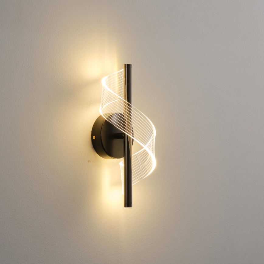 Iluminação de parede LED LED/8W/230V 3000K preto