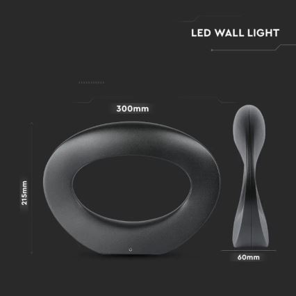 Iluminação de parede LED LED/9W/230V