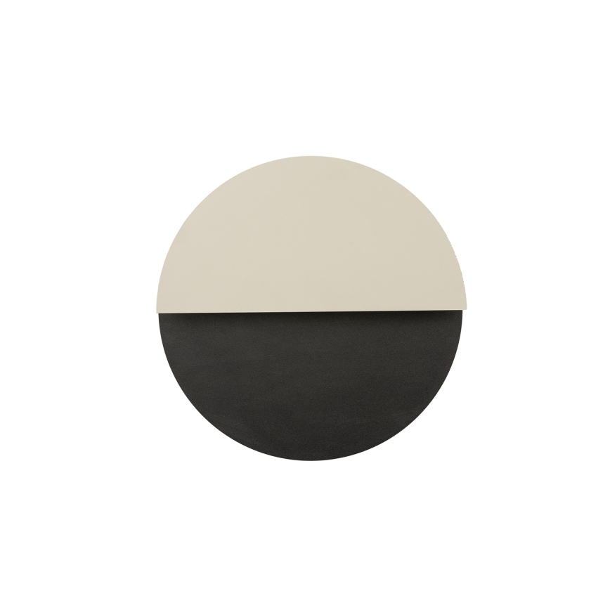 Iluminação de parede LED LUNA LED/7W/230V diâmetro 26 cm preto/bege