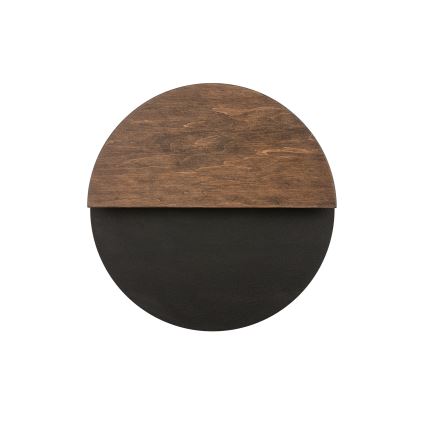 Iluminação de parede LED LUNA LED/7W/230V diâmetro 26 cm preto/castanho