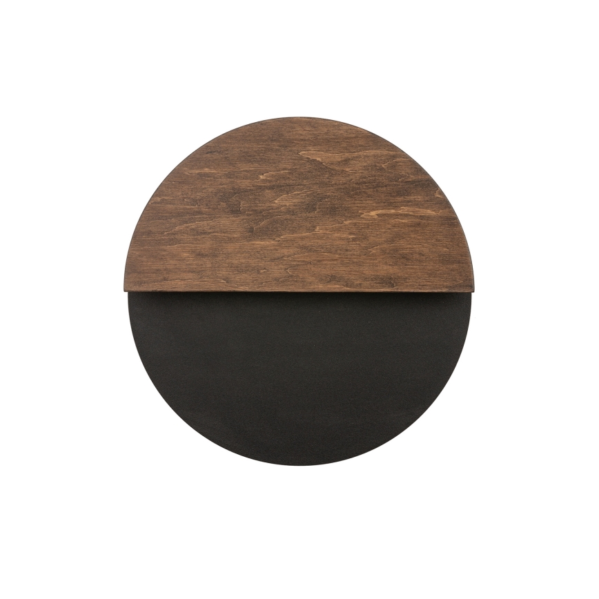 Iluminação de parede LED LUNA LED/7W/230V diâmetro 26 cm preto/castanho