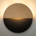 Iluminação de parede LED LUNA LED/7W/230V diâmetro 36 cm preto/bege