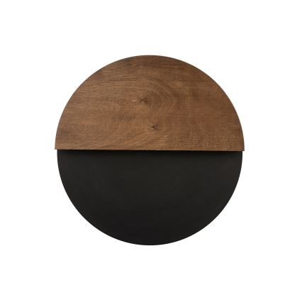 Iluminação de parede LED LUNA LED/7W/230V diâmetro 36 cm preto/castanho