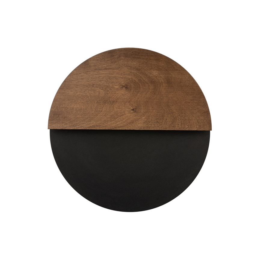 Iluminação de parede LED LUNA LED/7W/230V diâmetro 36 cm preto/castanho