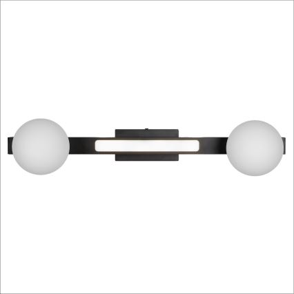 Iluminação de parede LED MAGNET LED/13W/230V + 2xG9/60W 3000/4000K preto