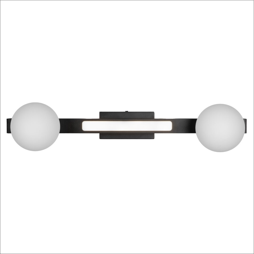 Iluminação de parede LED MAGNET LED/13W/230V + 2xG9/60W 3000/4000K preto