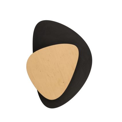 Iluminação de parede LED PEDRA LED/7W/230V preto/bege