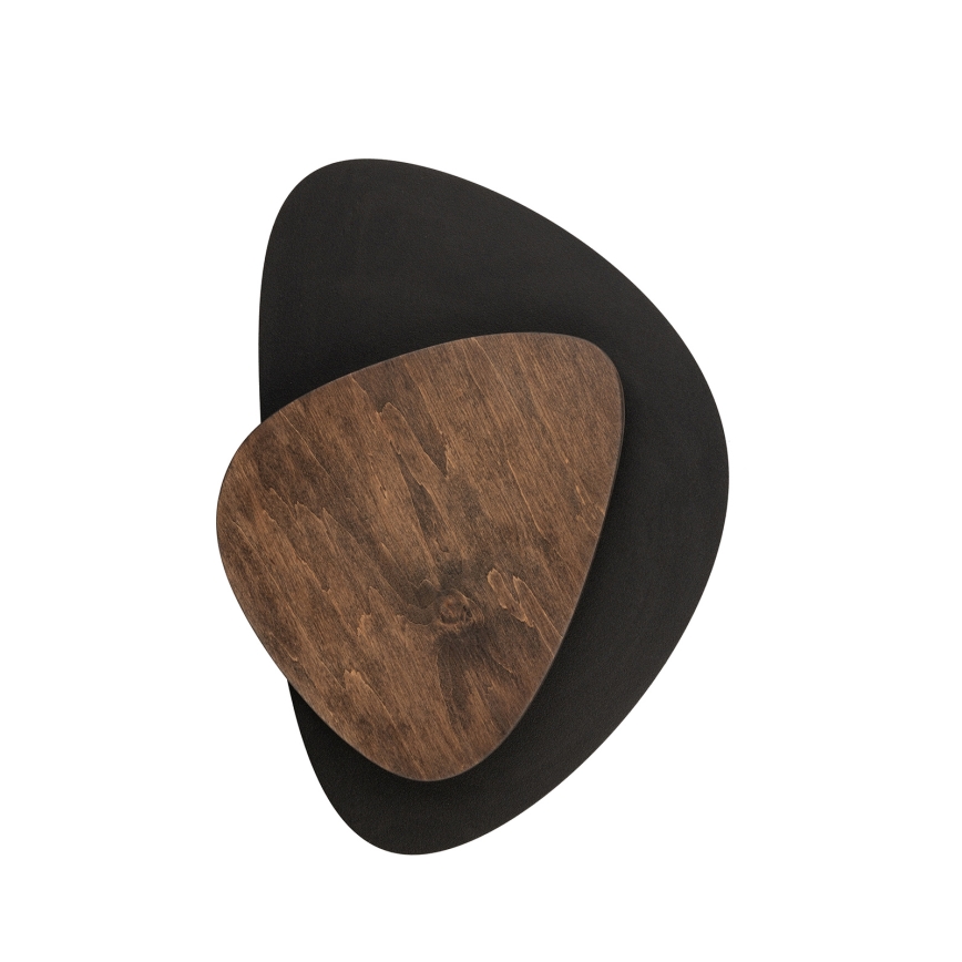 Iluminação de parede LED PEDRA LED/7W/230V preto/castanho