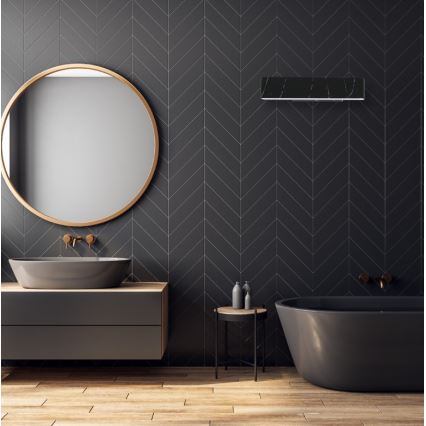 Iluminação de parede LED PIERCE LED/12W/230V 30 cm preta
