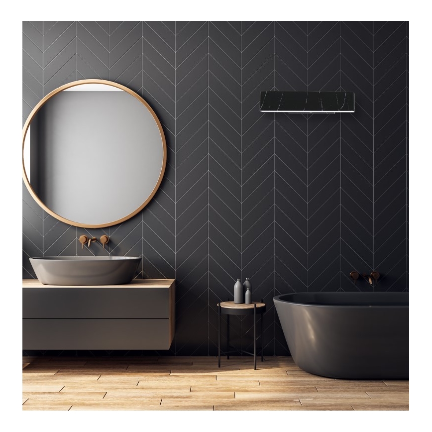Iluminação de parede LED PIERCE LED/12W/230V 30 cm preta