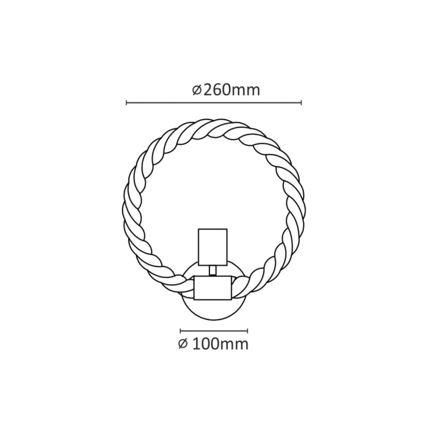 Iluminação de parede LED ROPE ARTHUR 1xE27/10W/230V