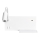 Iluminação de parede LED SHELF 1xLED/4W+1xLED/5W+1xLED/2W/230V + entrada USB Branca