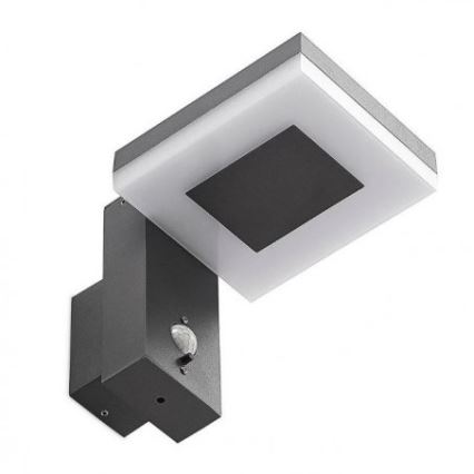 Iluminação de parede LED solar para exterior com sensor LED/5,5W/3,7V 3000K IP54