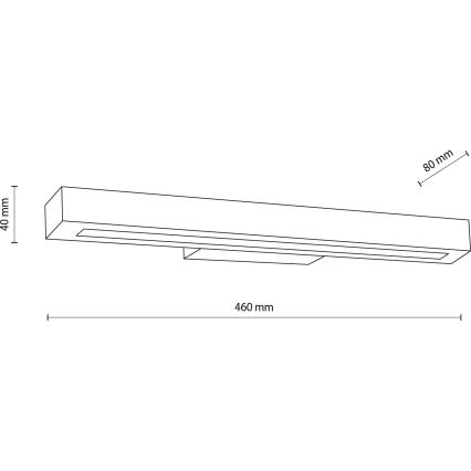 Iluminação de parede LED TEO LED/8W/230V 3000K pinho