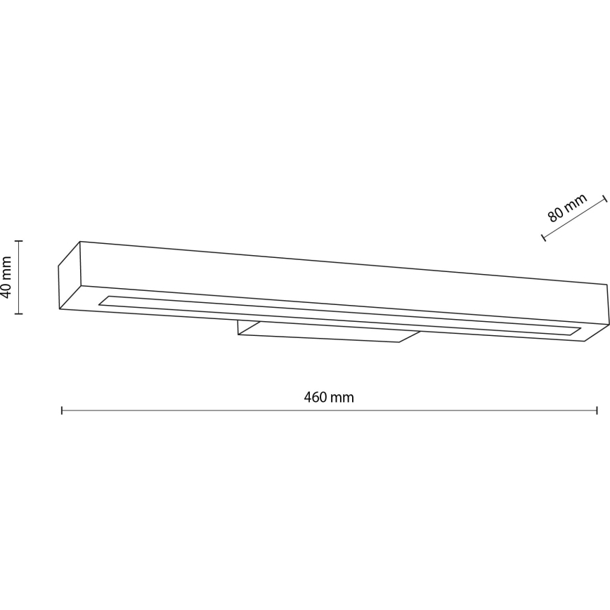 Iluminação de parede LED TEO LED/8W/230V 3000K pinho