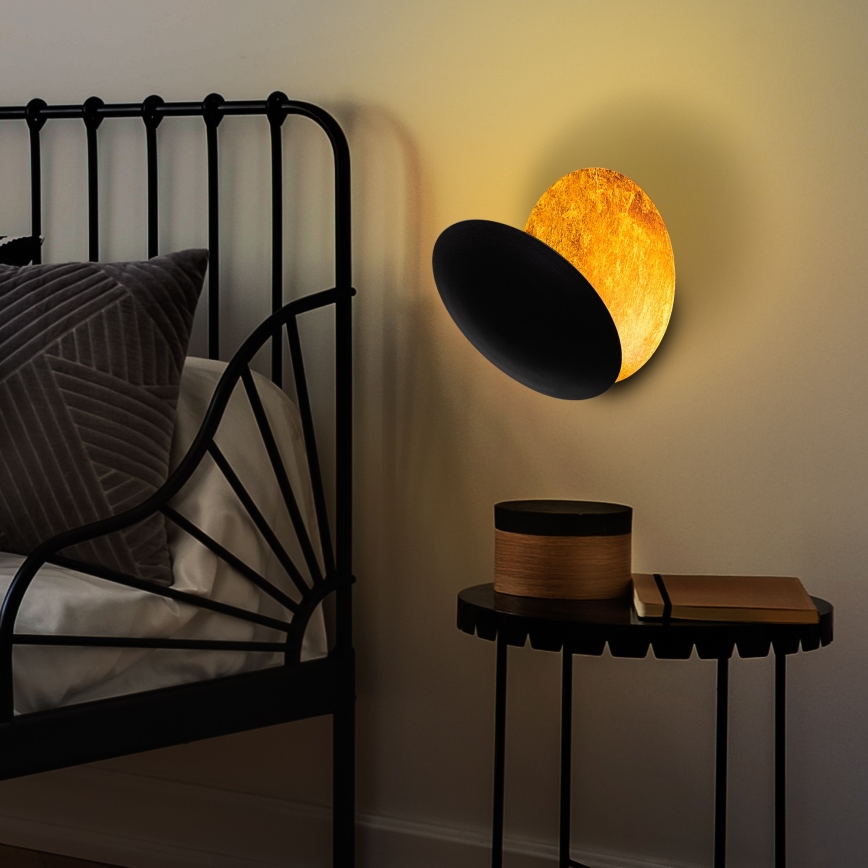 Iluminação de parede LED YOSMA LED/5W/230V 3000K preto/cobre