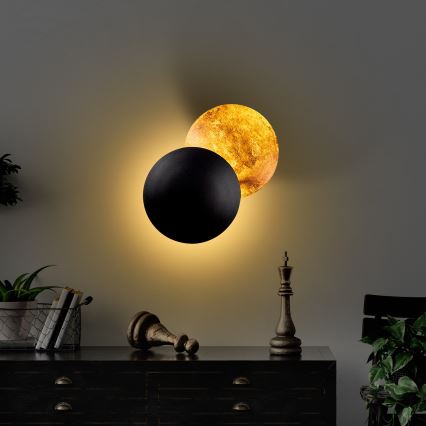 Iluminação de parede LED YOSMA LED/5W/230V 3000K preto/cobre