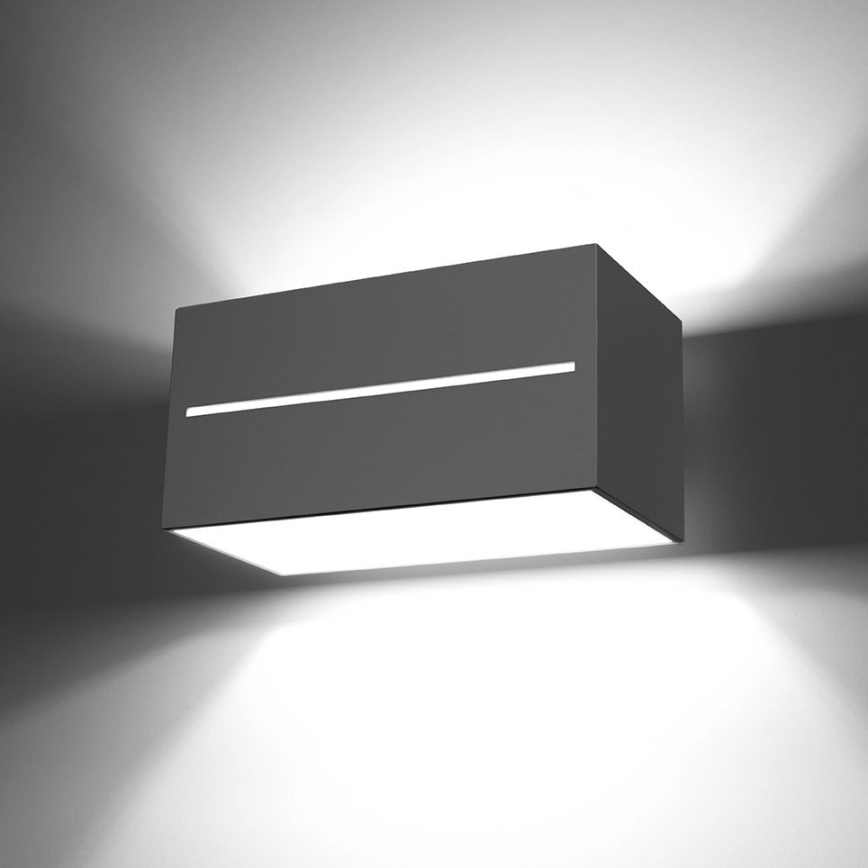 Iluminação de parede LOBO 2xG9/40W/230V cinzenta