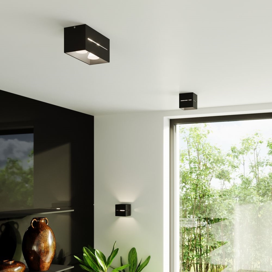 Iluminação de parede LOBO 2xG9/40W/230V preta
