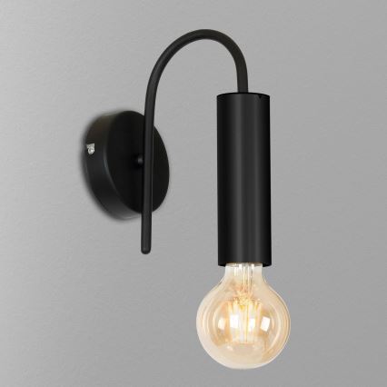 Iluminação de parede LOPPE 1xE27/60W/230V preta
