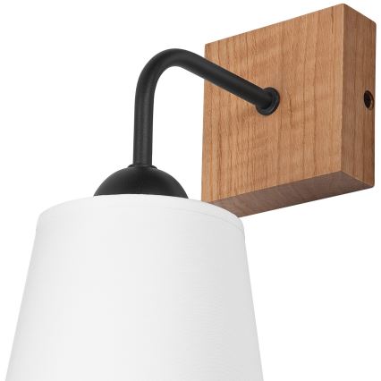 Iluminação de parede LULA 1xE27/60W/230V carvalho