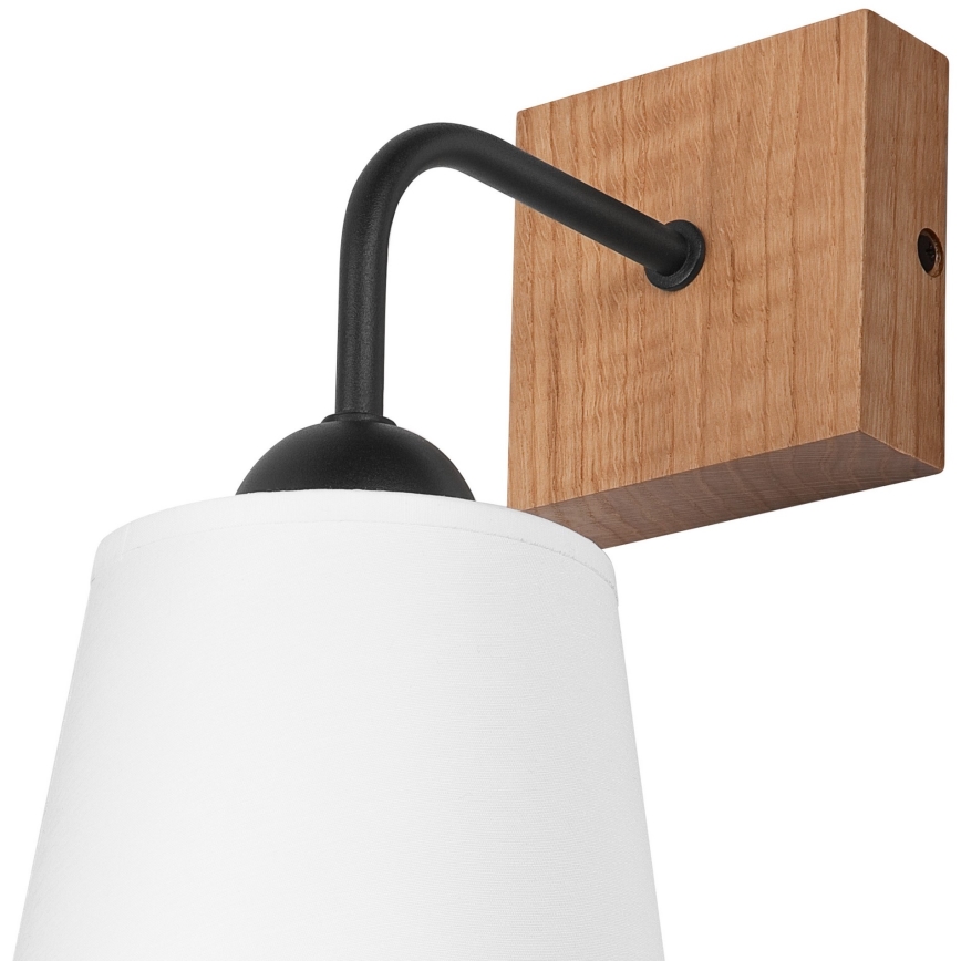 Iluminação de parede LULA 1xE27/60W/230V carvalho