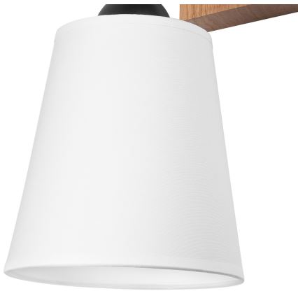 Iluminação de parede LULA 1xE27/60W/230V carvalho