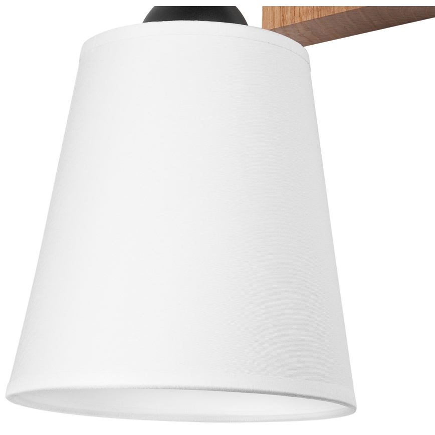 Iluminação de parede LULA 1xE27/60W/230V carvalho
