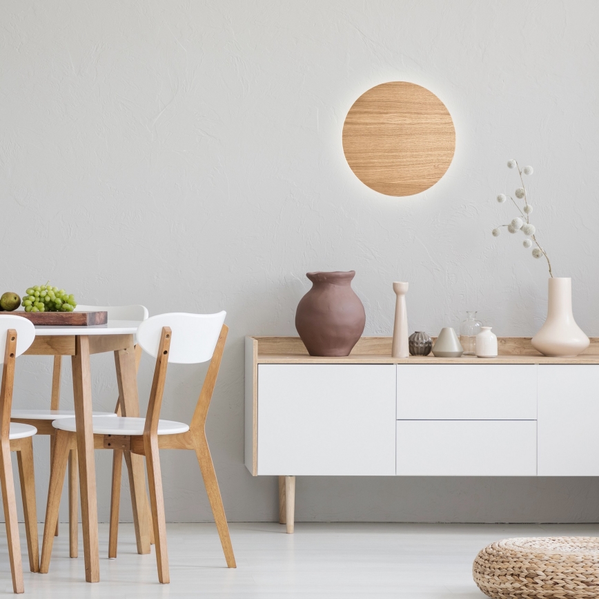 Iluminação de parede LUNA 3xG9/8W/230V diâmetro 30 cm bege