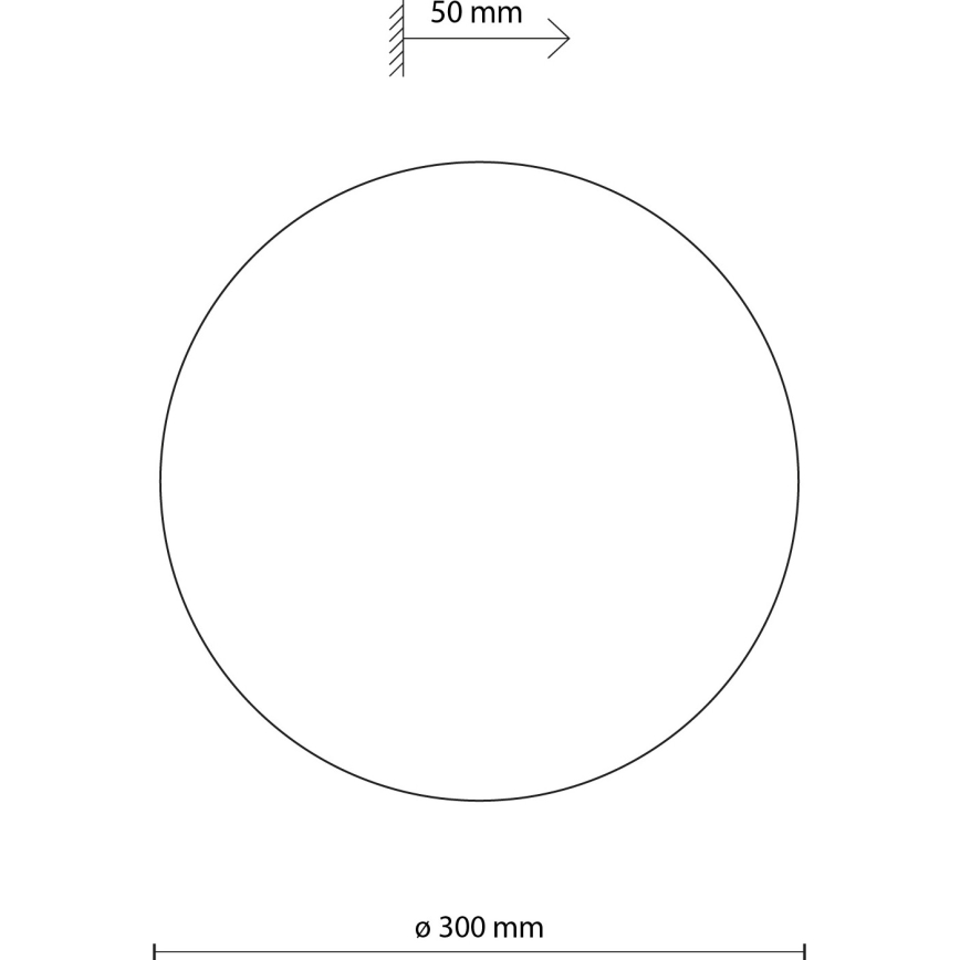 Iluminação de parede LUNA 3xG9/8W/230V diâmetro 30 cm bege