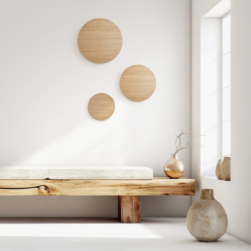 Iluminação de parede LUNA 4xG9/8W/230V diâmetro 40 cm castanho