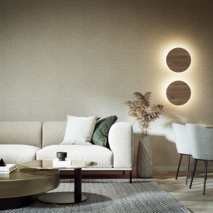 Iluminação de parede LUNA 4xG9/8W/230V diâmetro 40 cm castanho