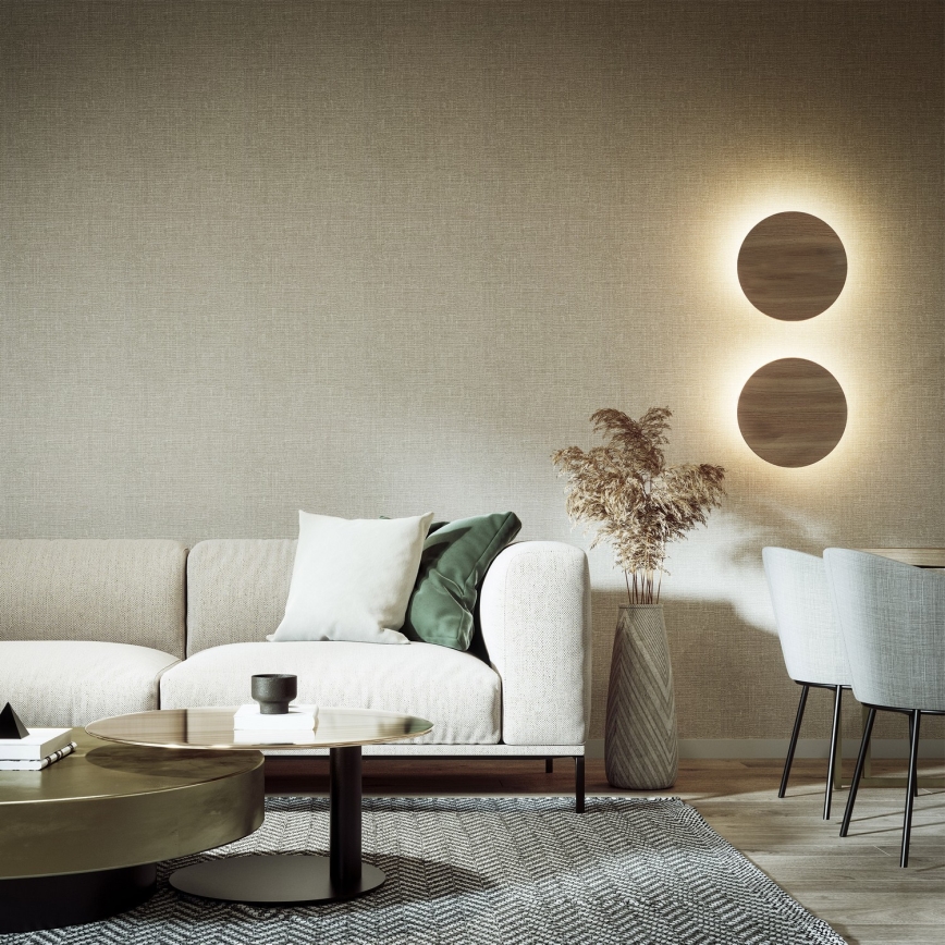 Iluminação de parede LUNA 4xG9/8W/230V diâmetro 40 cm castanho
