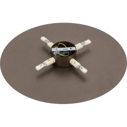 Iluminação de parede LUNA 4xG9/8W/230V diâmetro 40 cm castanho