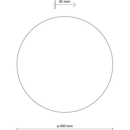 Iluminação de parede LUNA 4xG9/8W/230V diâmetro 40 cm castanho