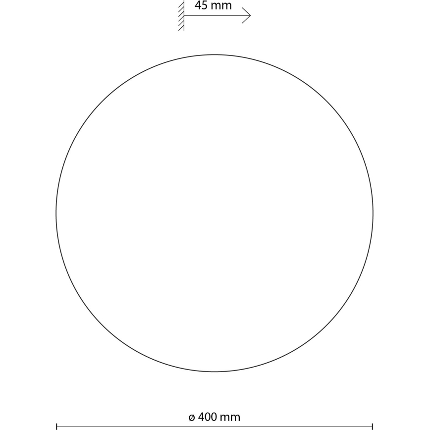 Iluminação de parede LUNA 4xG9/8W/230V diâmetro 40 cm castanho