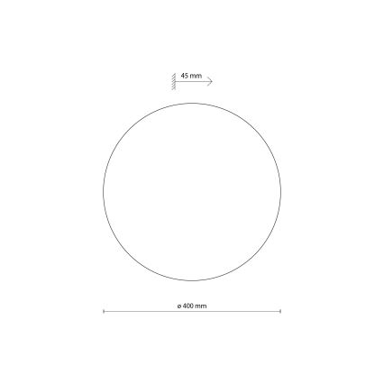 Iluminação de parede LUNA 4xG9/8W/230V diâmetro 40 cm cinzento