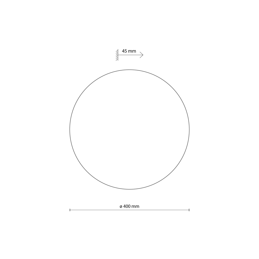 Iluminação de parede LUNA 4xG9/8W/230V diâmetro 40 cm cinzento