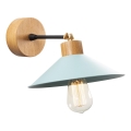 Iluminação de parede MANAVGAT 1xE27/40W/230V castanho/azul