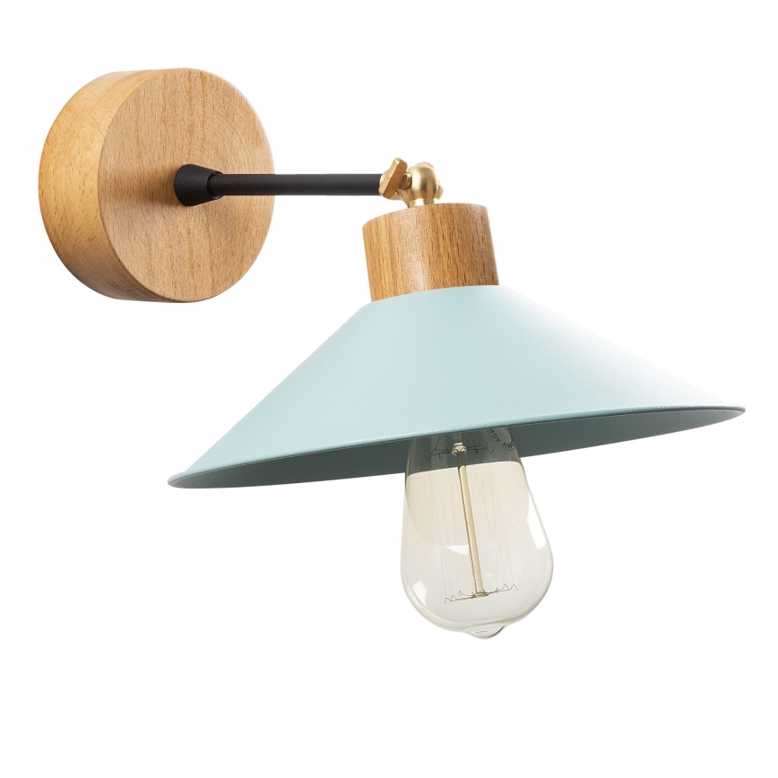 Iluminação de parede MANAVGAT 1xE27/40W/230V castanho/azul