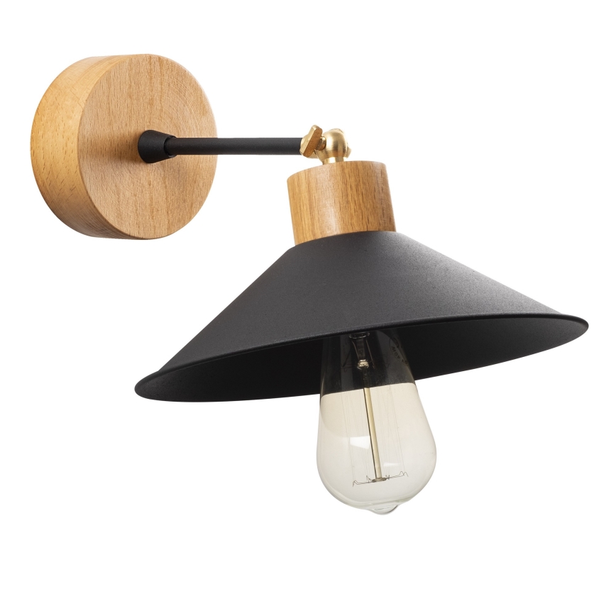 Iluminação de parede MANAVGAT 1xE27/40W/230V castanho/preto