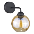 Iluminação de parede MELLE BLACK 1xE27/60W/230V