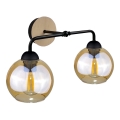 Iluminação de parede MELLE WOOD 2xE27/60W/230V