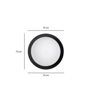 Iluminação de parede MINERVA 1xE14/10W/230V preto