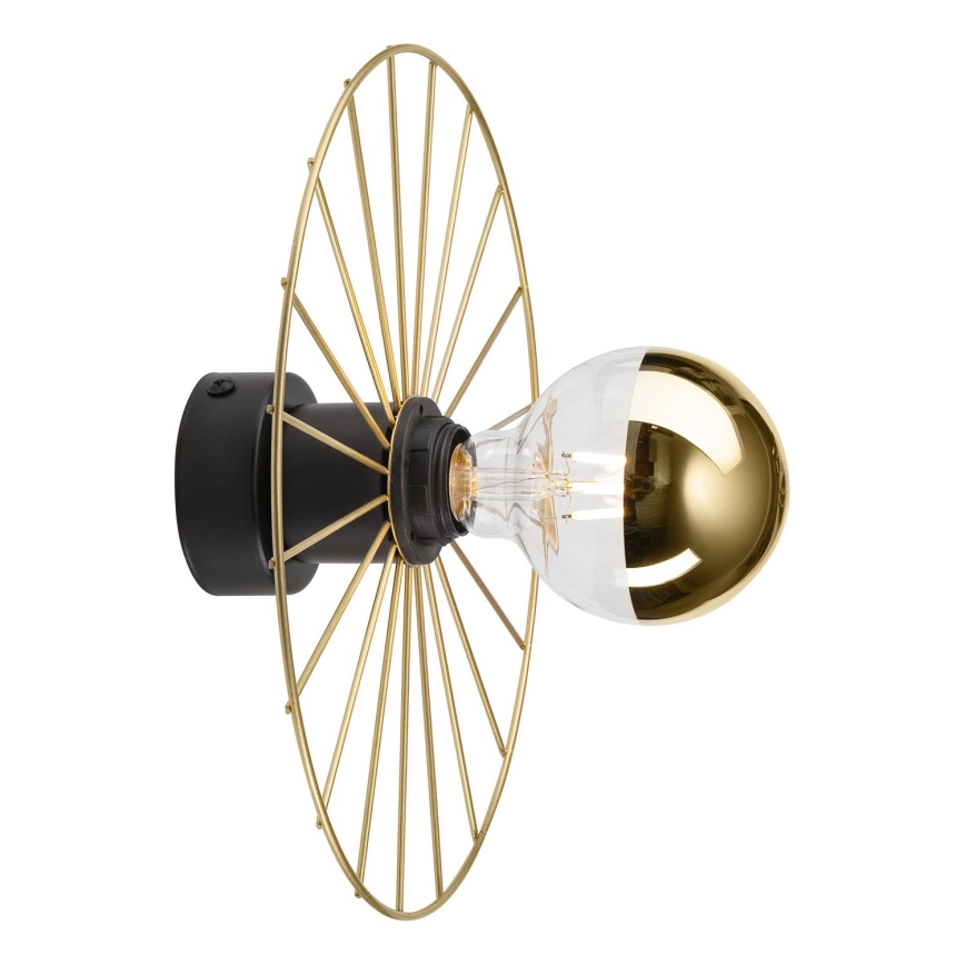 Iluminação de parede MONTANA 1xE27/15W/230V diâmetro 30 cm dourado