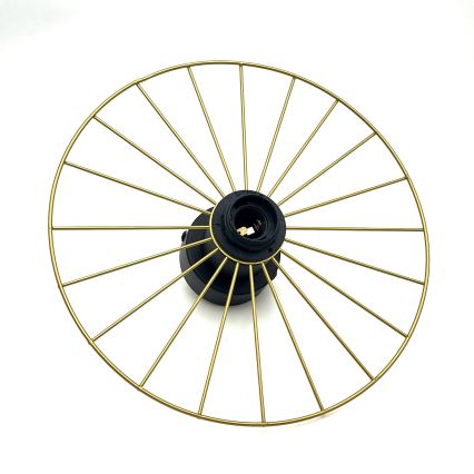 Iluminação de parede MONTANA 1xE27/15W/230V diâmetro 30 cm dourado