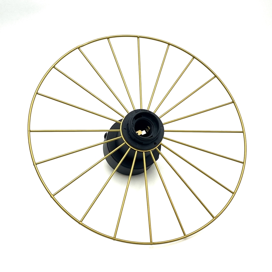 Iluminação de parede MONTANA 1xE27/15W/230V diâmetro 30 cm dourado